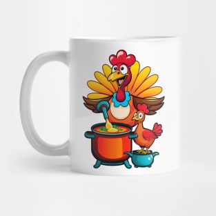 Funny Thanksgiving Turkey and Chicken Soup Mug